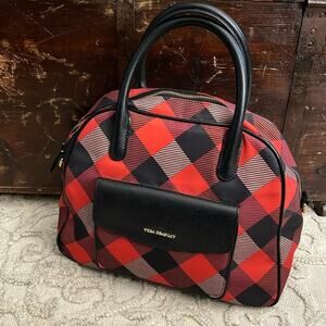 Vera Bradley Buffalo Check Bowling Bag 12"x10"x5"